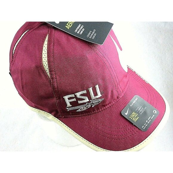 Nike Dri-Fit Featherlight Men's FSU Florida State Seminoles Big Swoosh Hat NWT - Picture 1 of 4